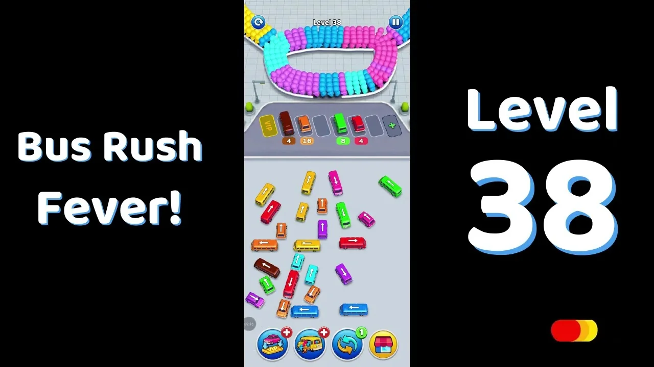 Bus Traffic Fever Level 38 board