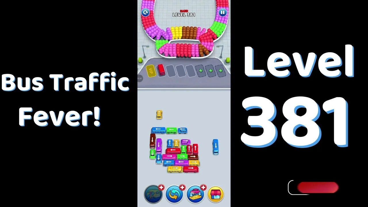 Bus Traffic Fever Level 381 board