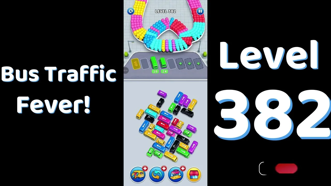 Bus Traffic Fever Level 382 board