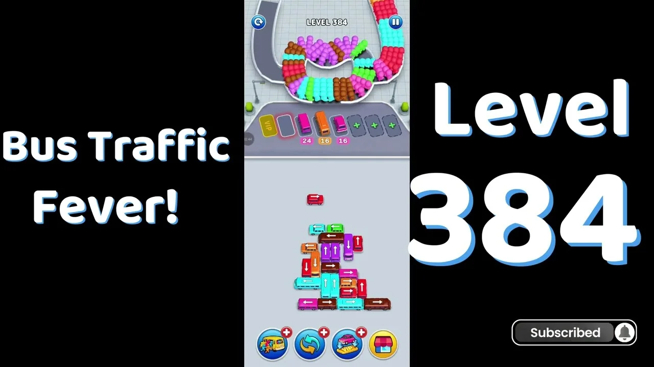 Bus Traffic Fever Level 384 board