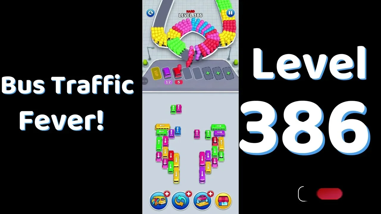 Bus Traffic Fever Level 386 board