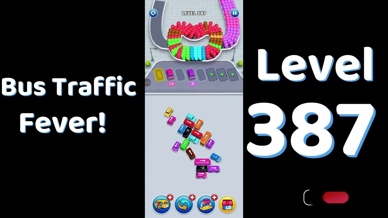 Bus Traffic Fever Level 387 board