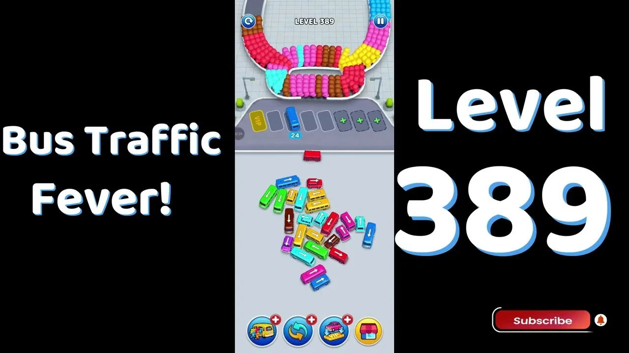 Bus Traffic Fever Level 389 board