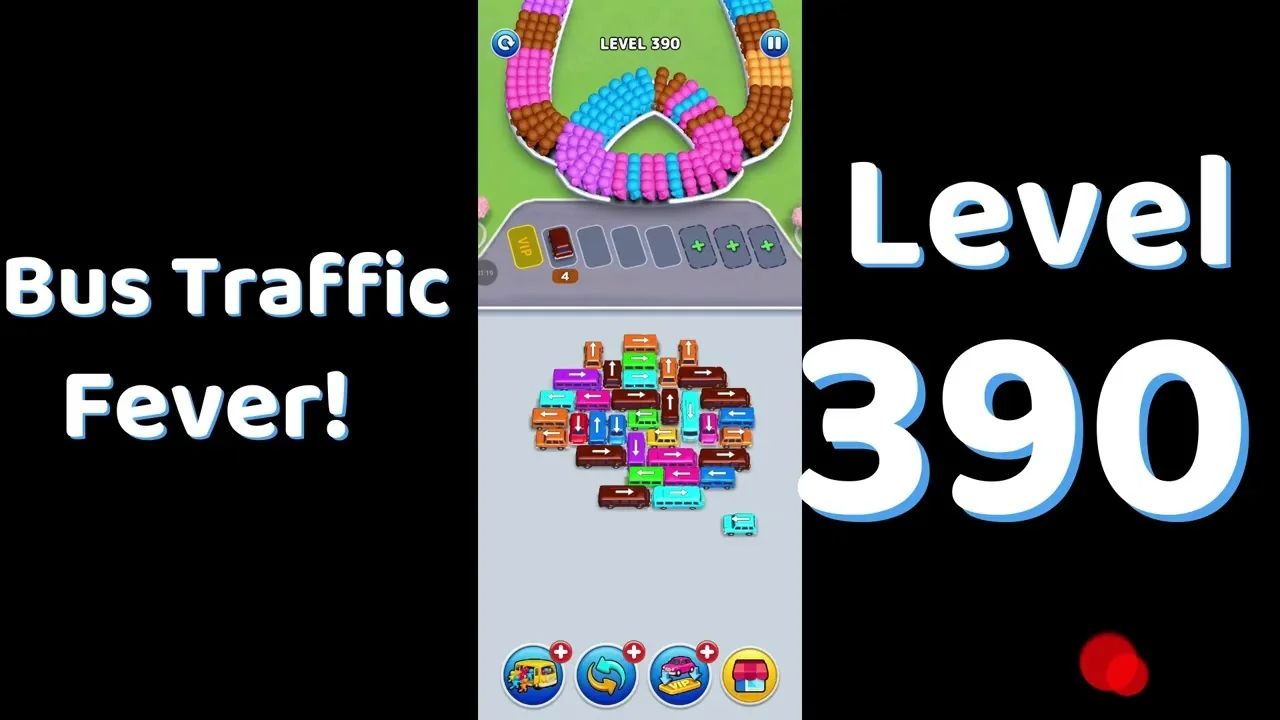 Bus Traffic Fever Level 390 board