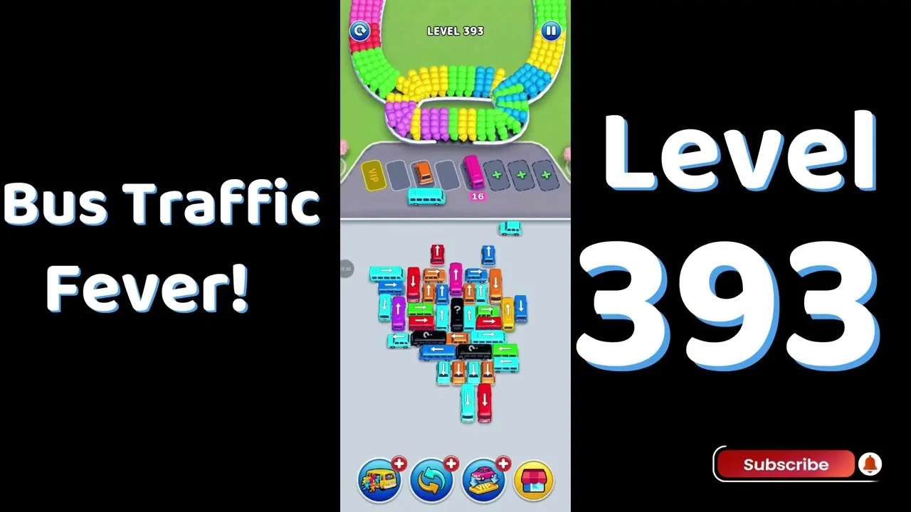Bus Traffic Fever Level 393 board