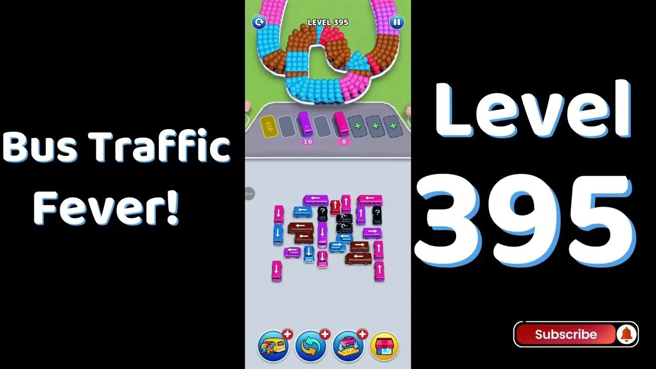 Bus Traffic Fever Level 395 board