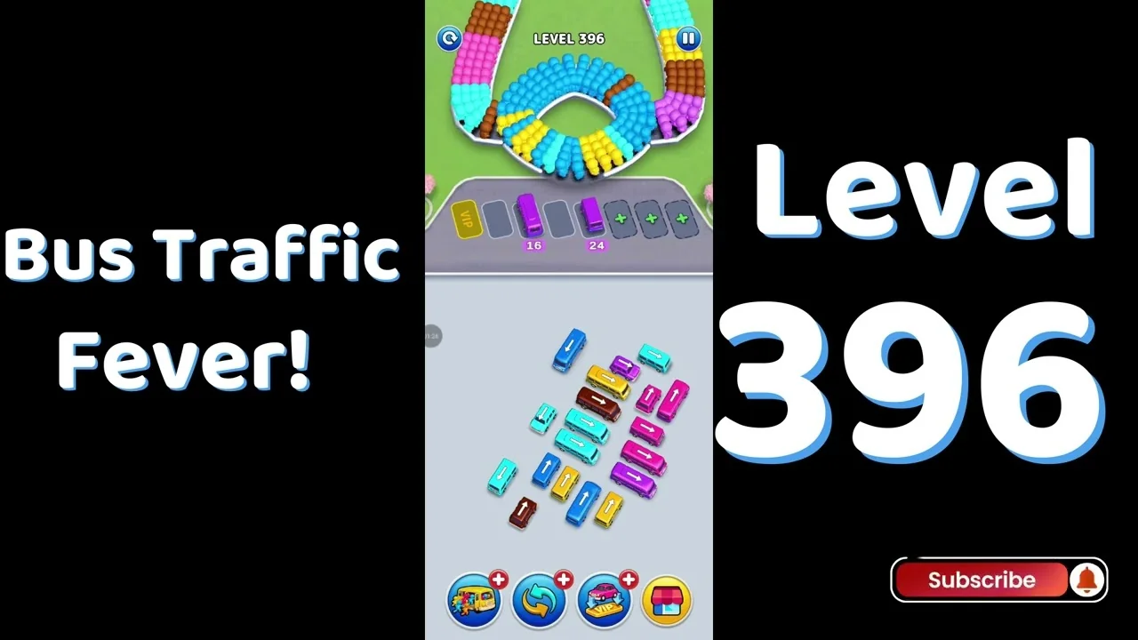 Bus Traffic Fever Level 396 board