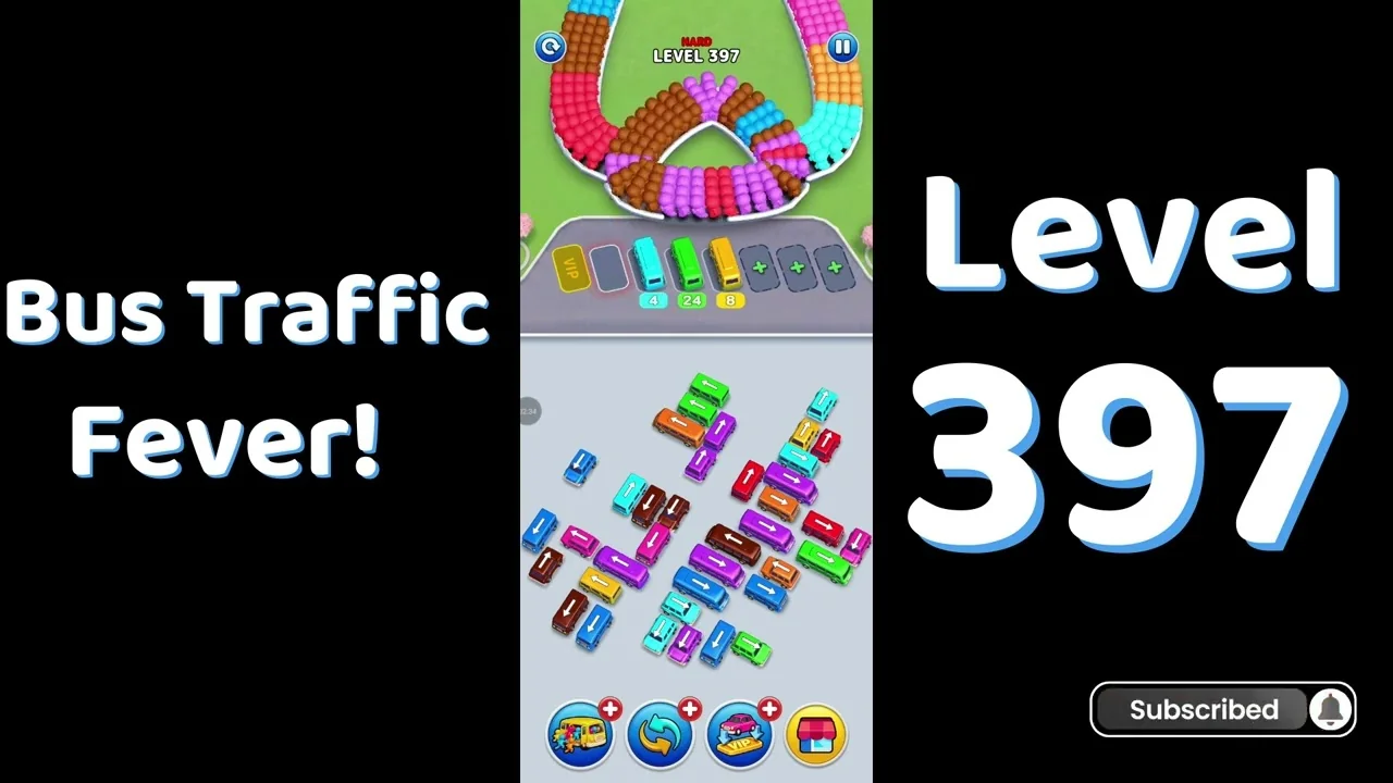 Bus Traffic Fever Level 397 board