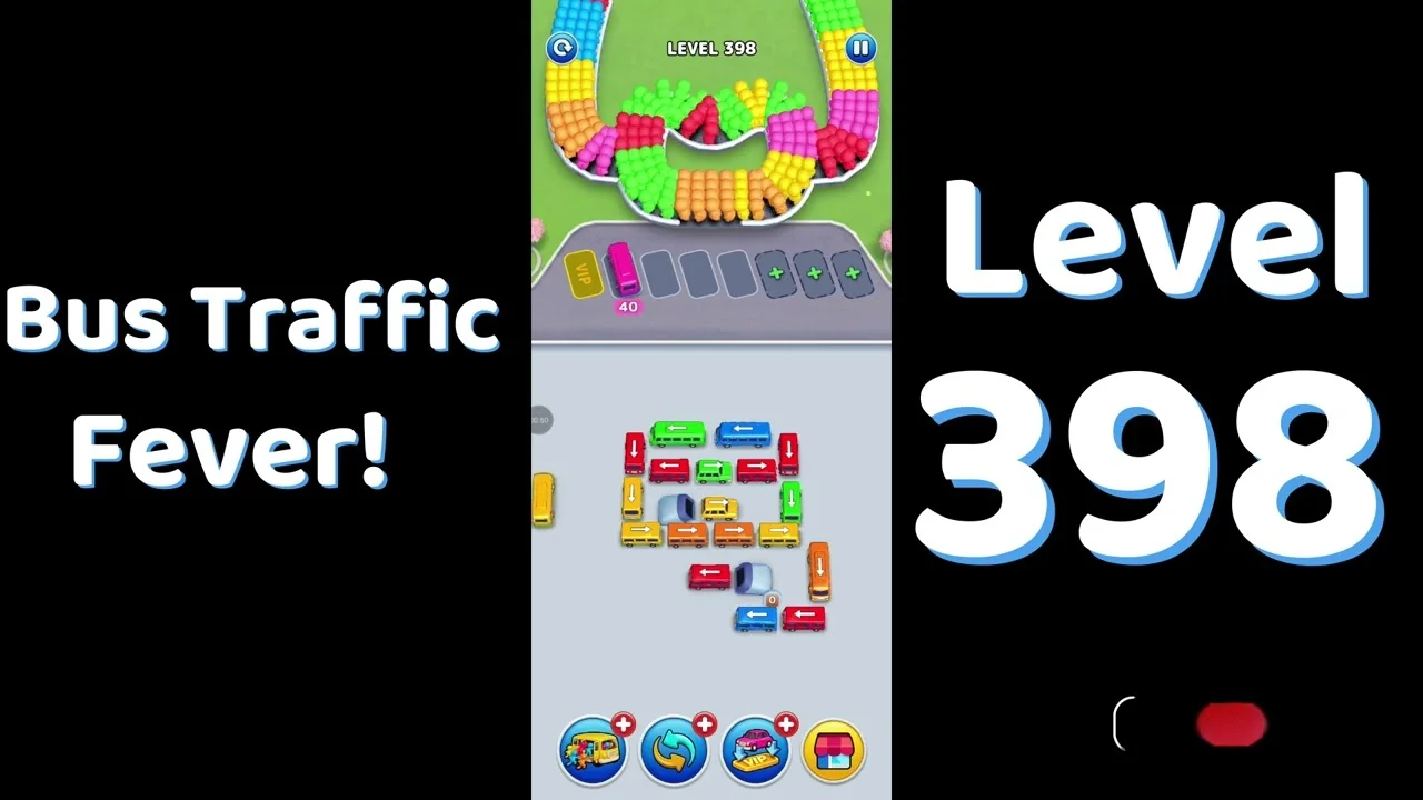 Bus Traffic Fever Level 398 board