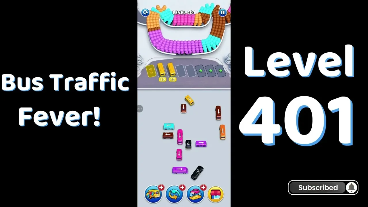 Bus Traffic Fever Level 401 board