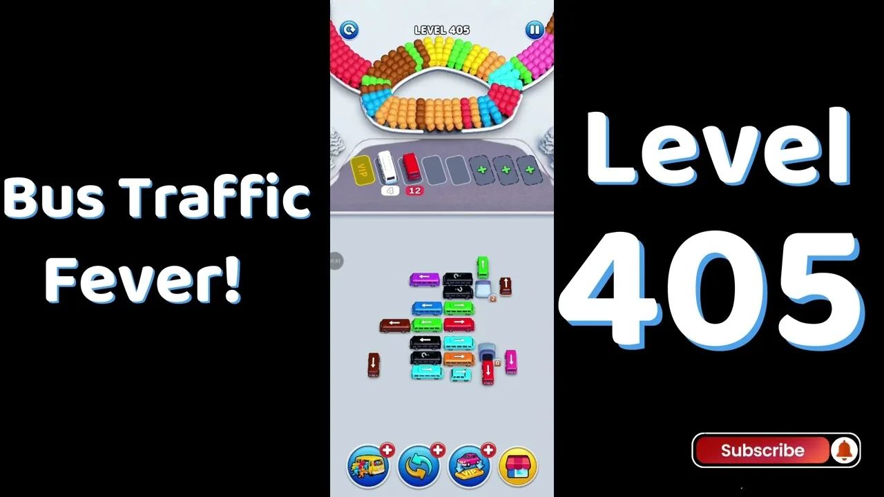 Bus Traffic Fever Level 405 board