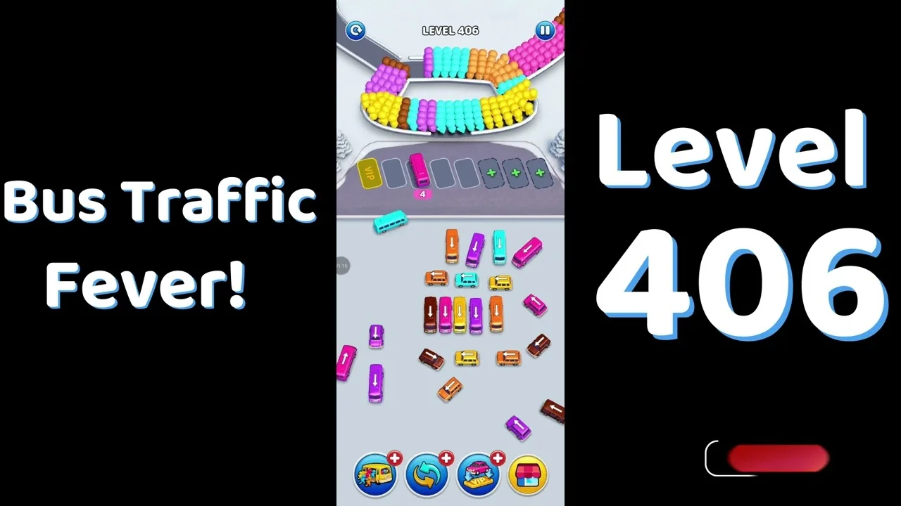 Bus Traffic Fever Level 406 board