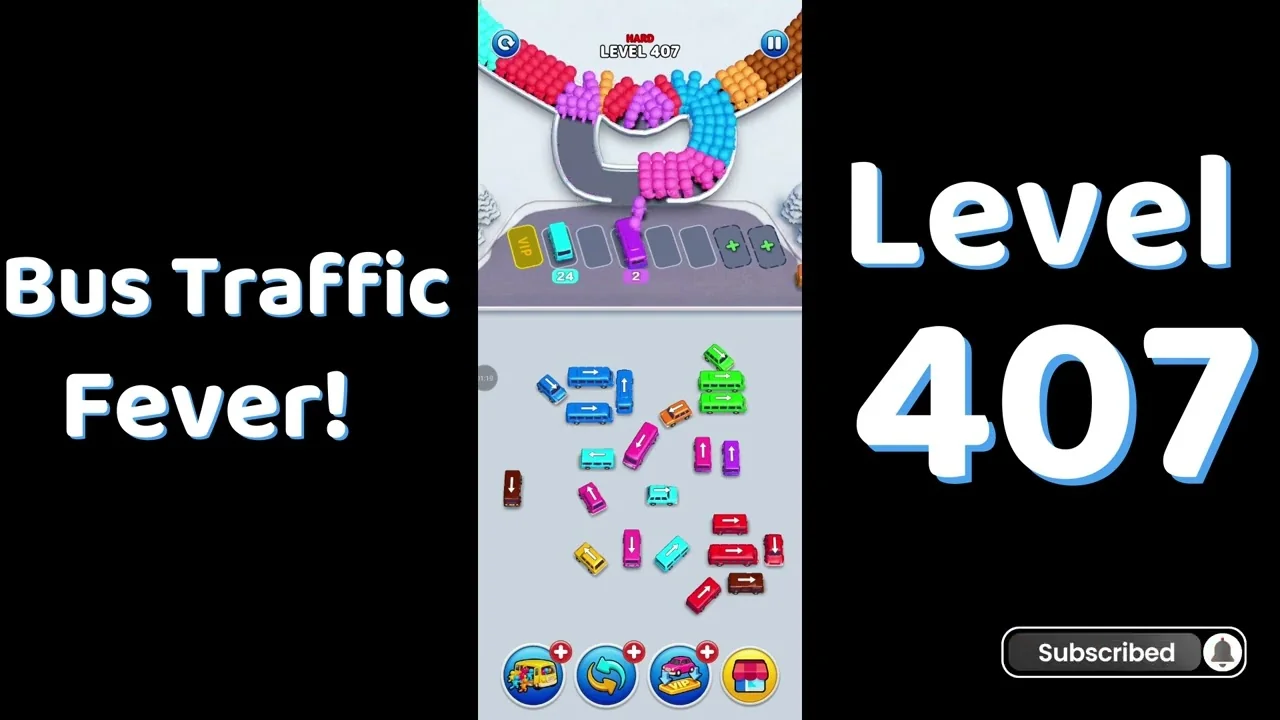Bus Traffic Fever Level 407 board