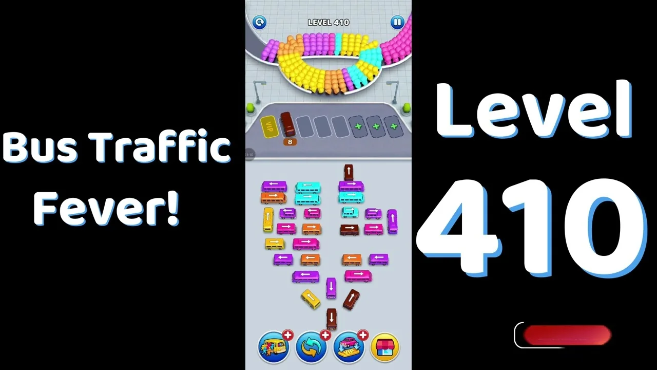Bus Traffic Fever Level 410 board