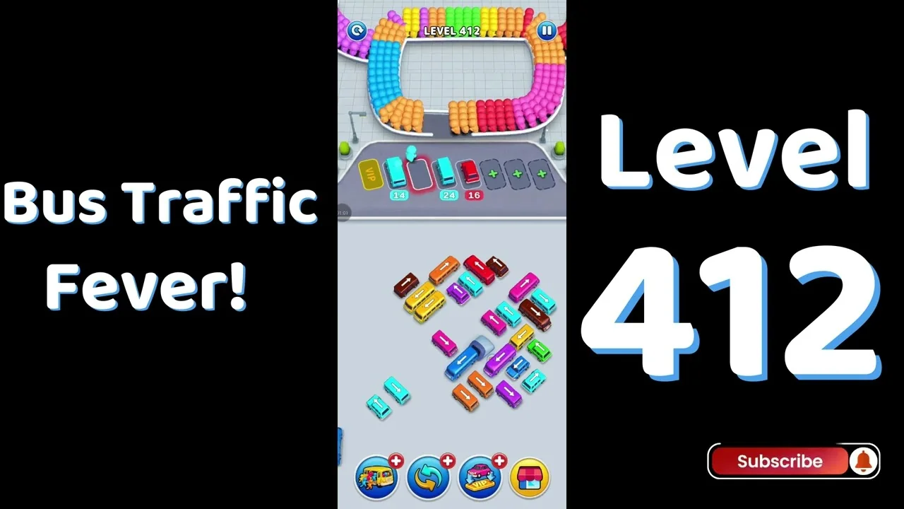 Bus Traffic Fever Level 412 board