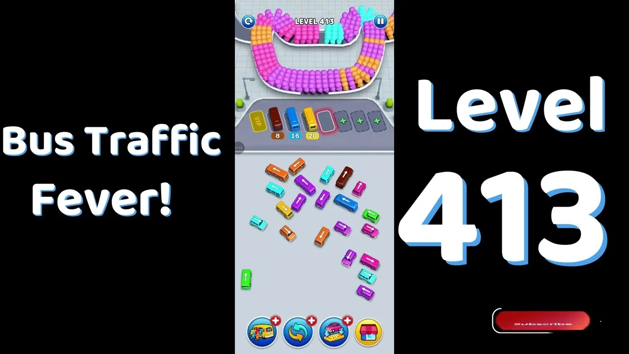 Bus Traffic Fever Level 413 board