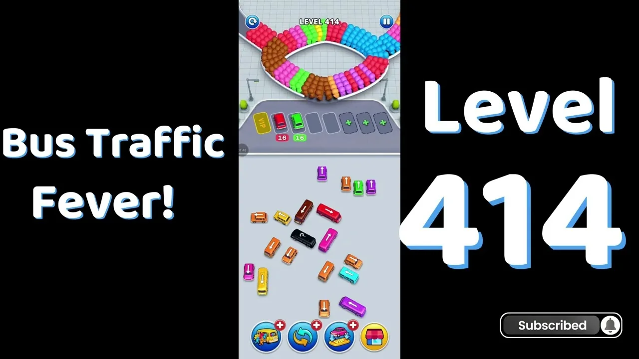 Bus Traffic Fever Level 414 board
