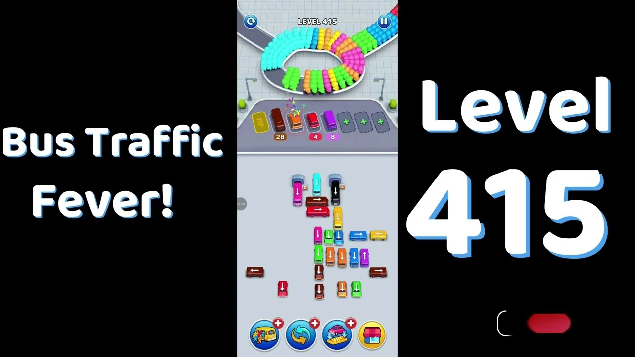 Bus Traffic Fever Level 415 board