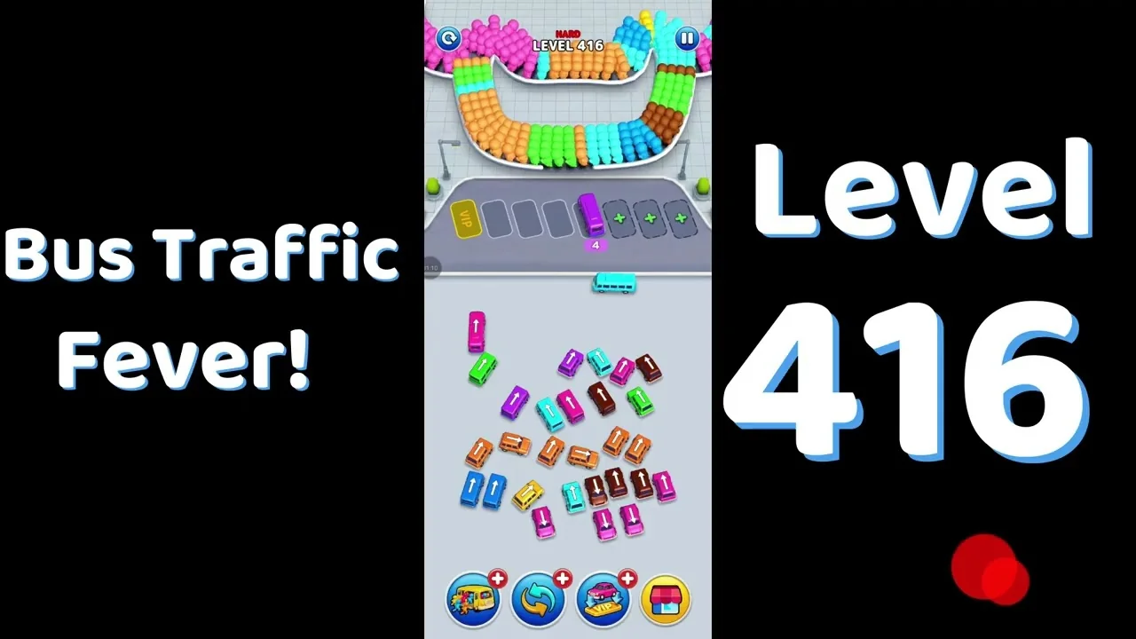 Bus Traffic Fever Level 416 board