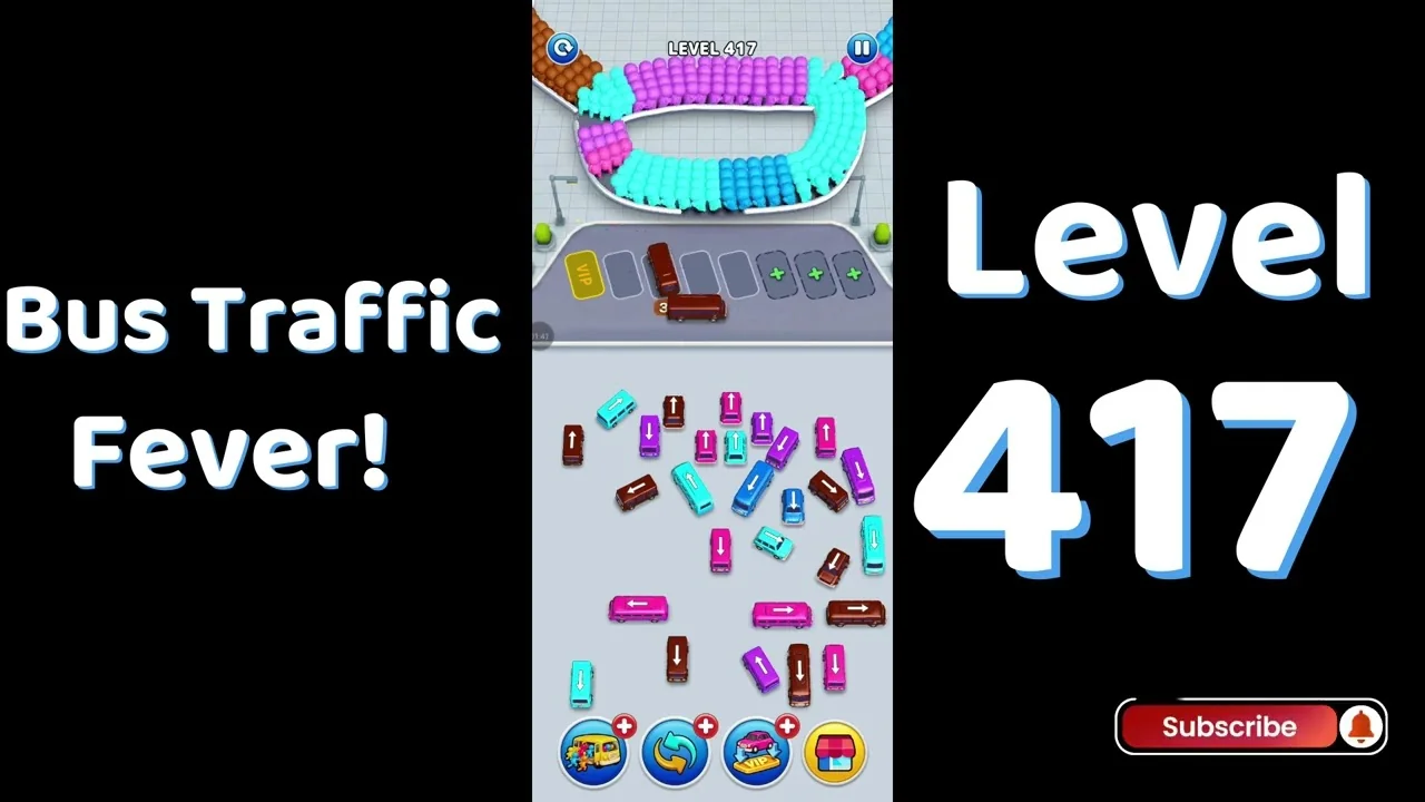 Bus Traffic Fever Level 417 board
