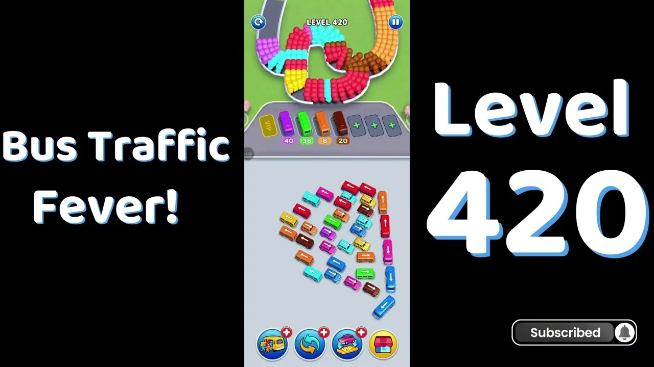Bus Traffic Fever Level 420 board