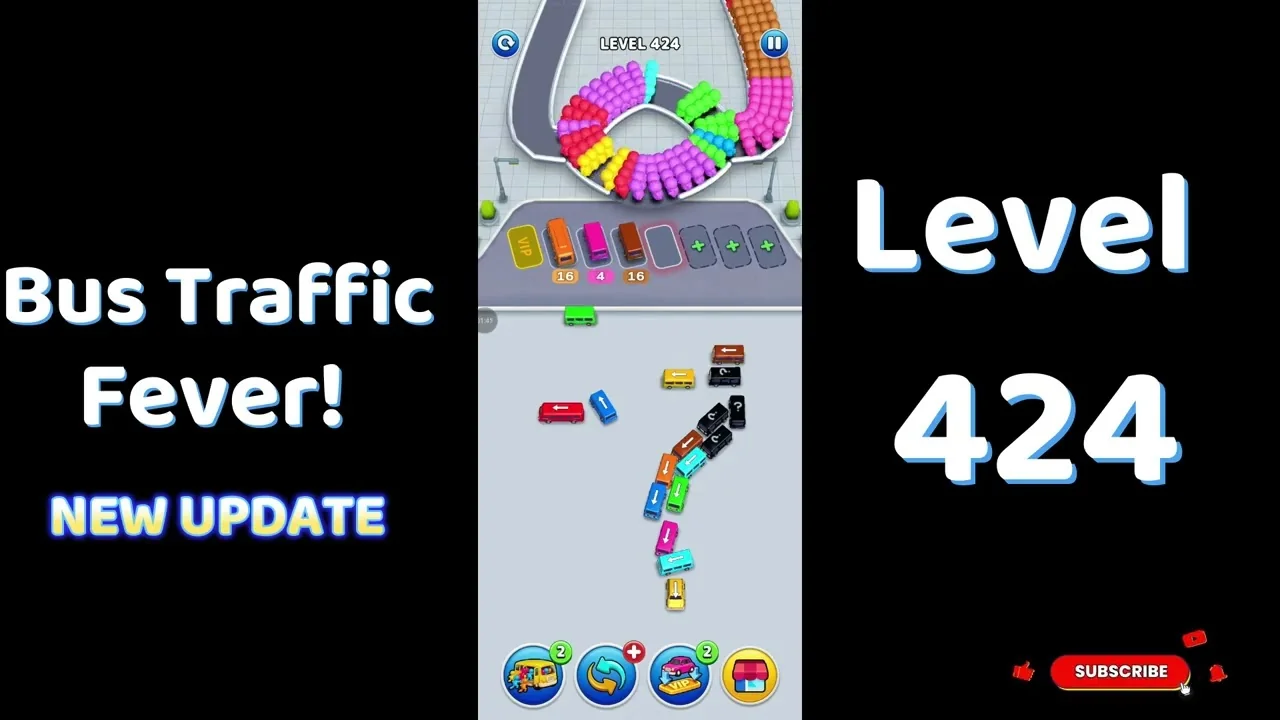 Bus Traffic Fever Level 424 board