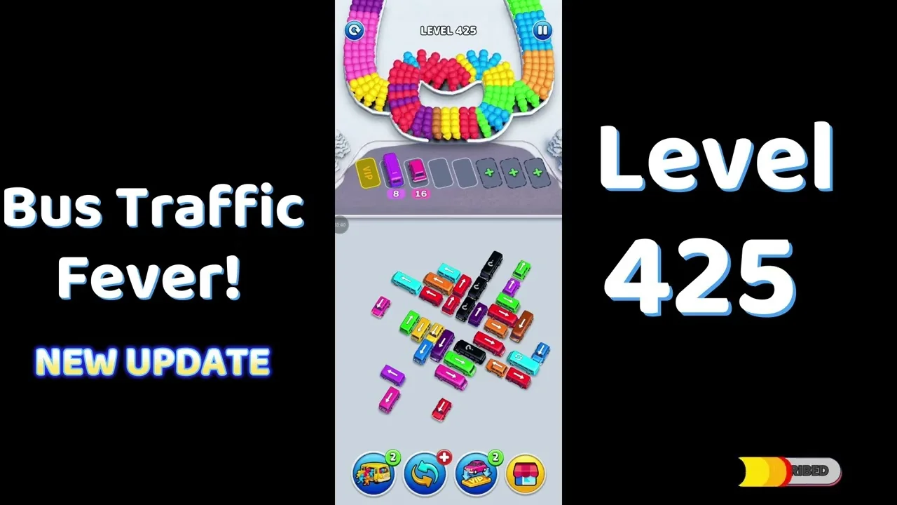 Bus Traffic Fever Level 425 board