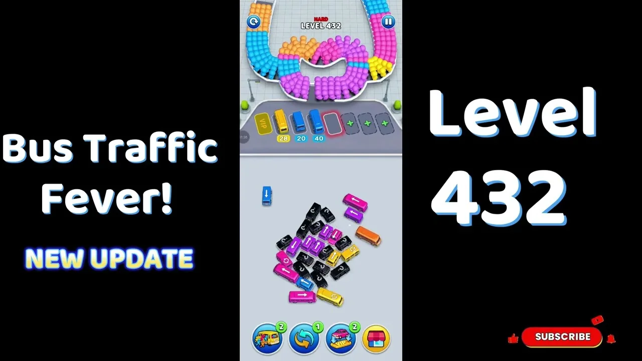 Bus Traffic Fever Level 432 board