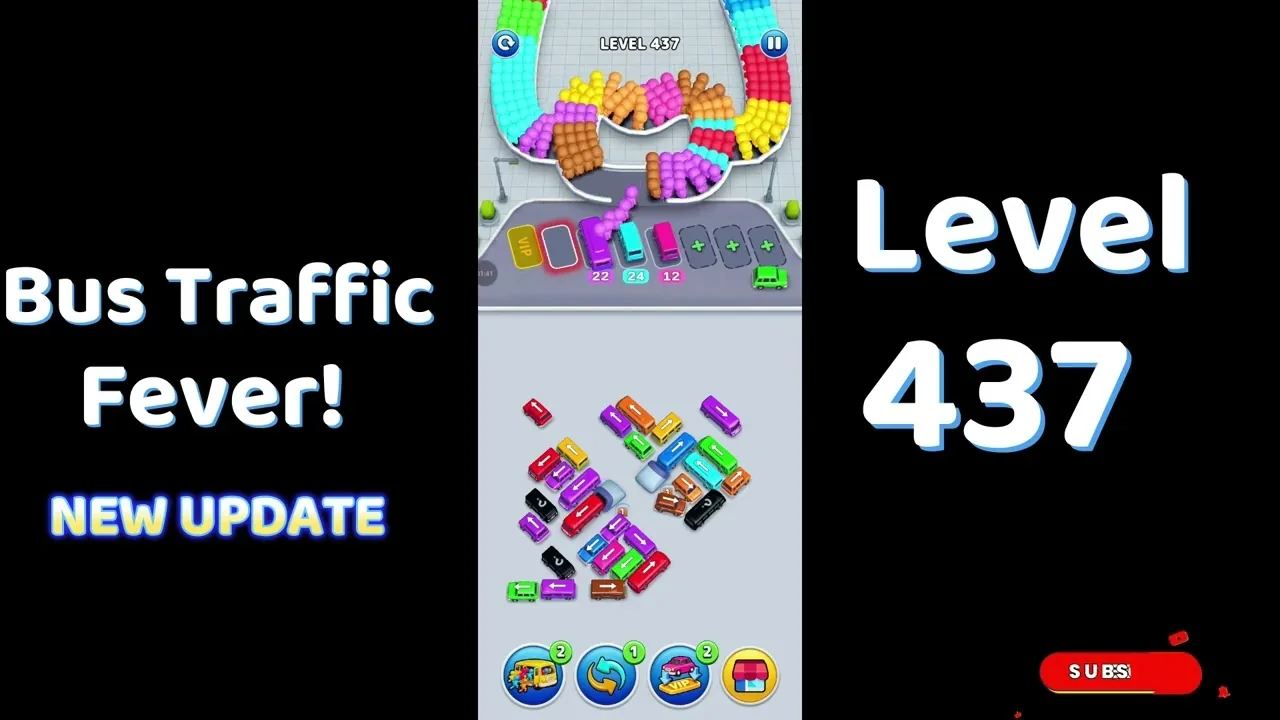 Bus Traffic Fever Level 437 board