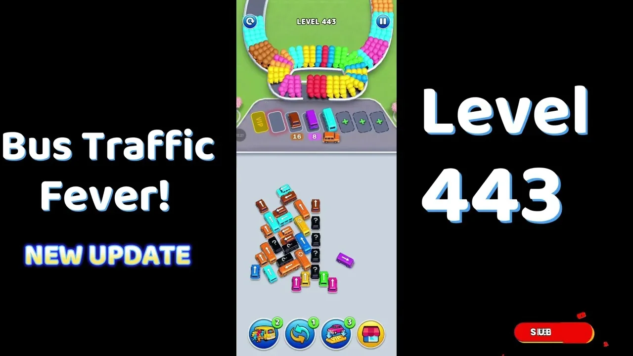 Bus Traffic Fever Level 443 board