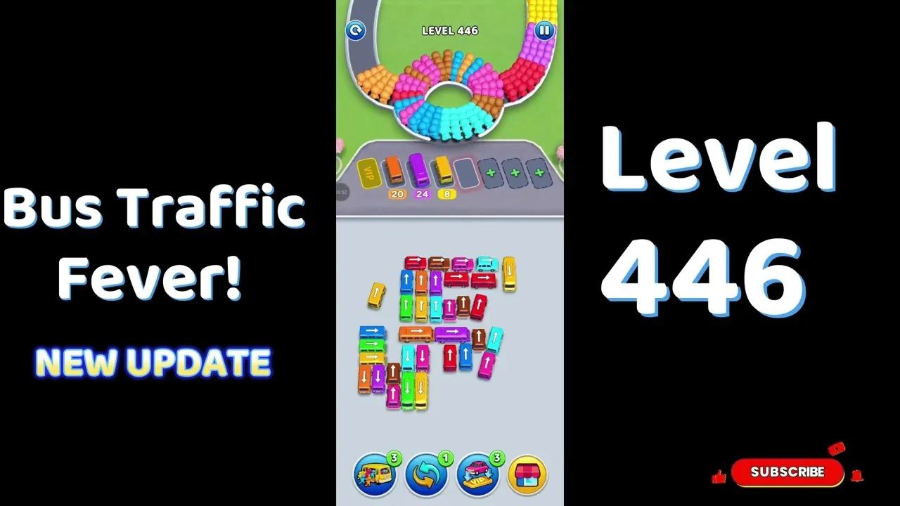 Bus Traffic Fever Level 446 board