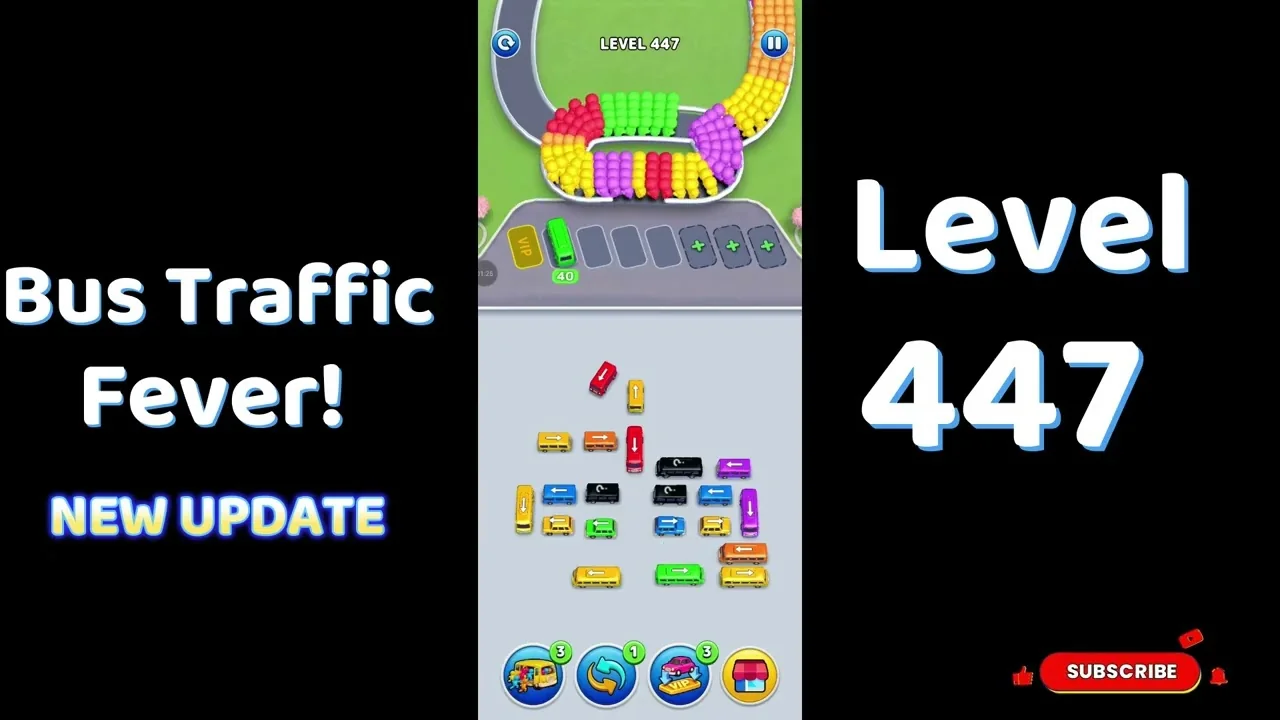 Bus Traffic Fever Level 447 board
