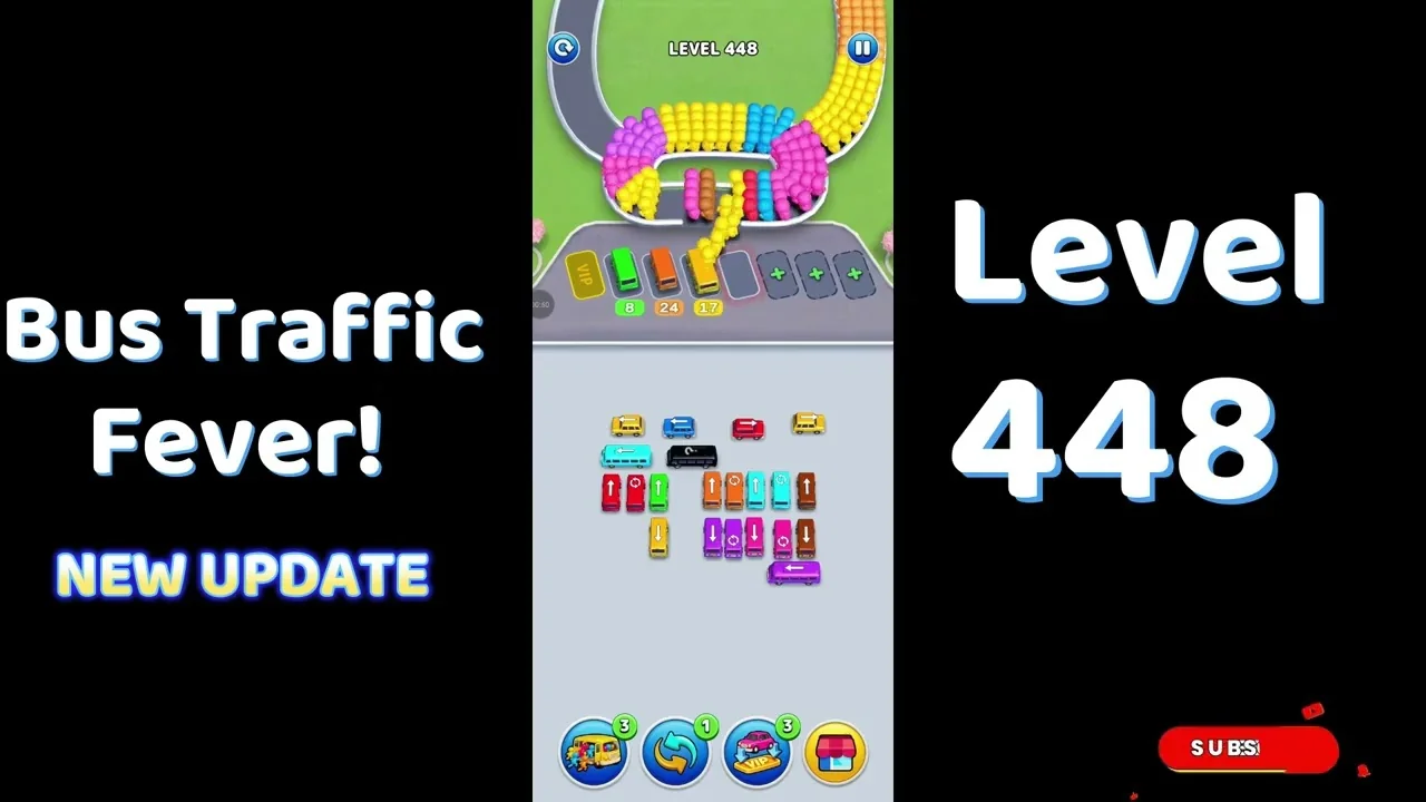 Bus Traffic Fever Level 448 board