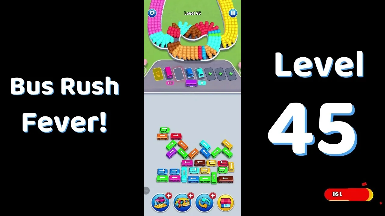 Bus Traffic Fever Level 45 board