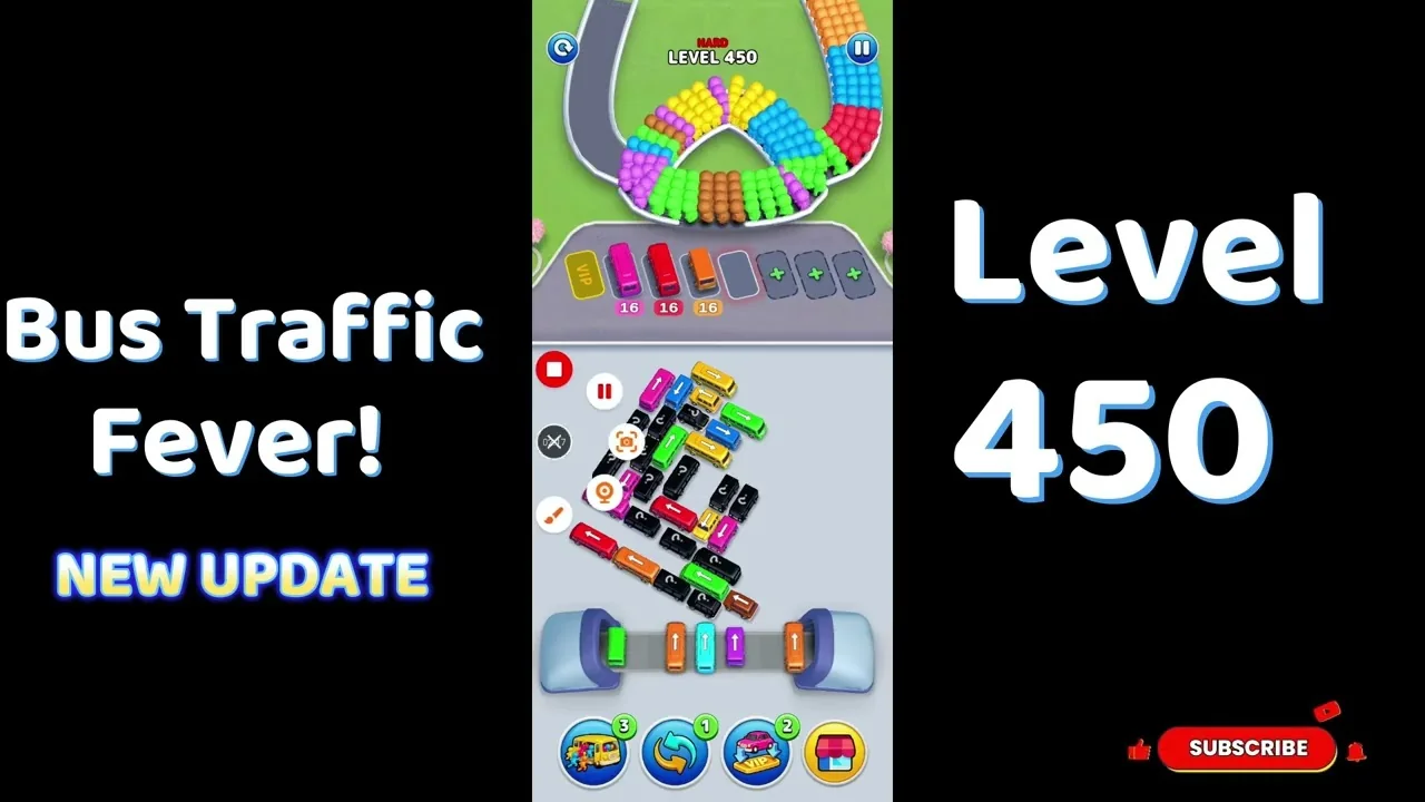 Bus Traffic Fever Level 450 board