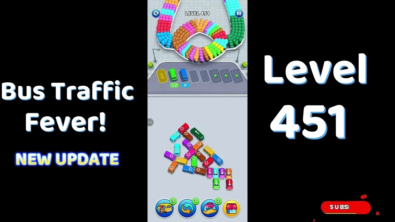 Bus Traffic Fever Level 451 board