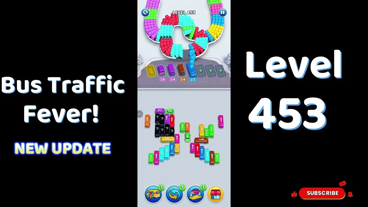 Bus Traffic Fever Level 453 board