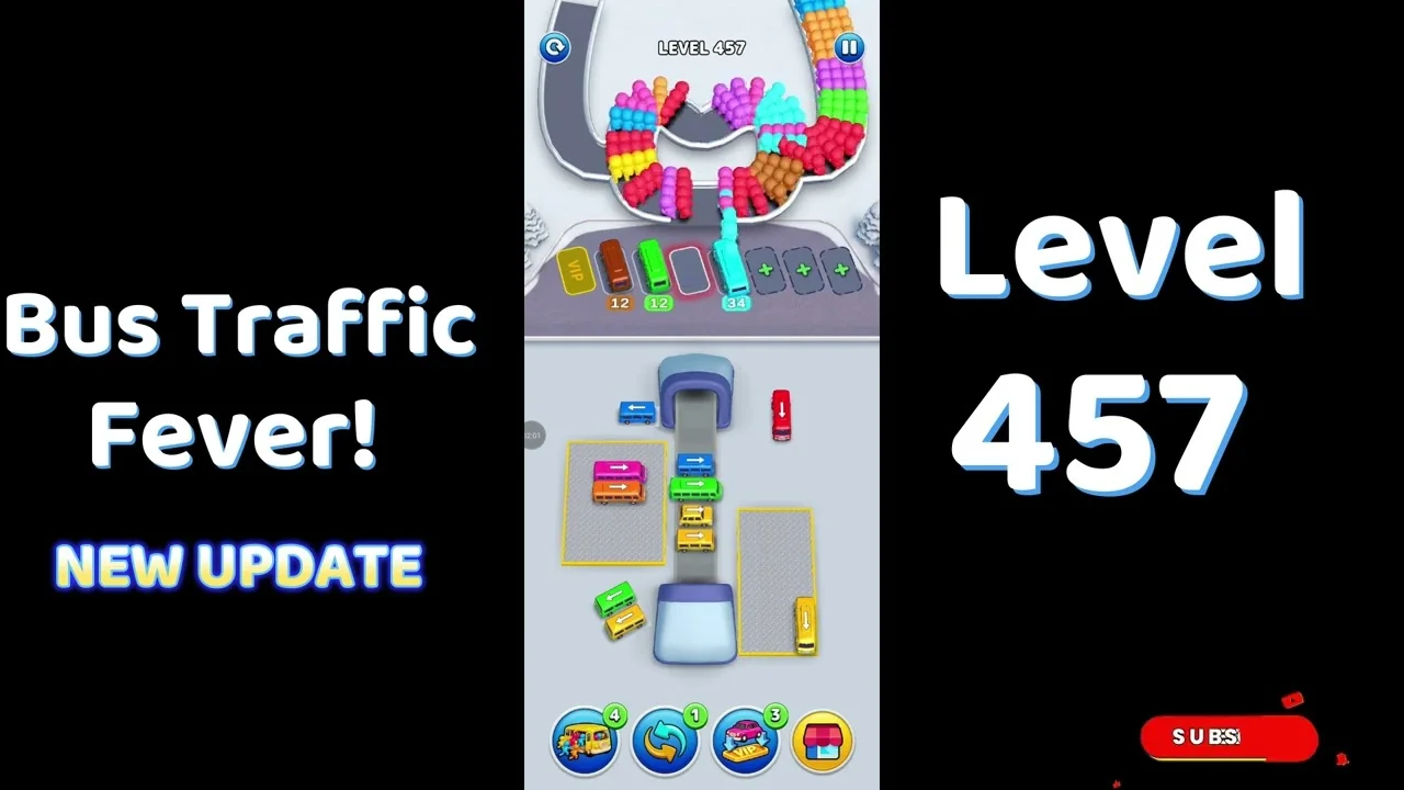 Bus Traffic Fever Level 457 board
