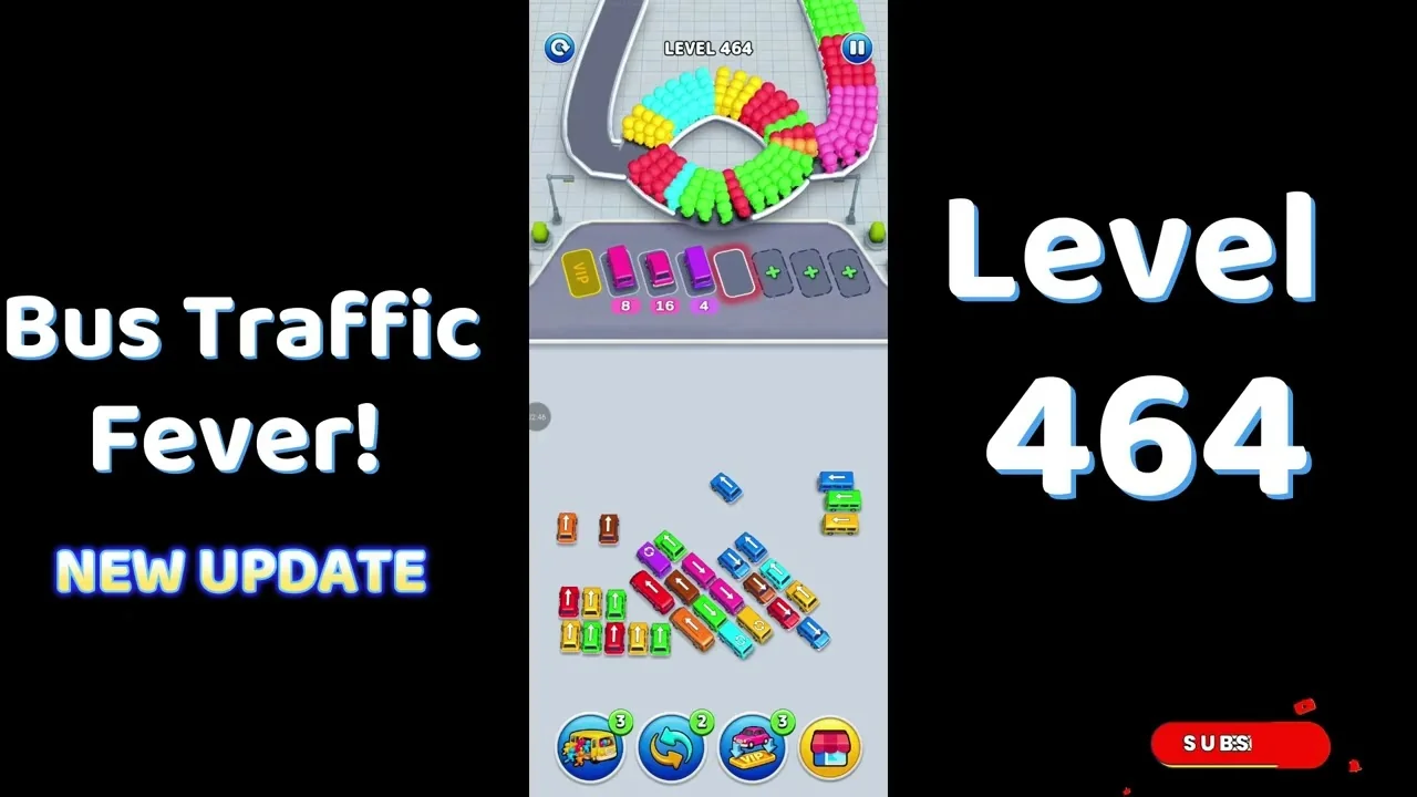 Bus Traffic Fever Level 464 board