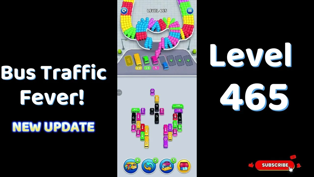 Bus Traffic Fever Level 465 board