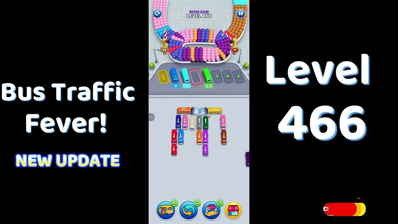 Bus Traffic Fever Level 466 board