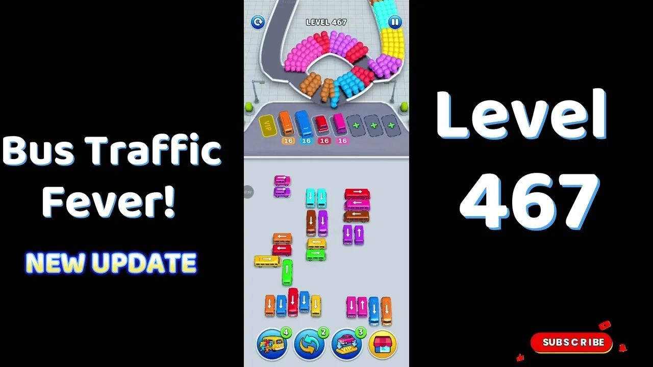 Bus Traffic Fever Level 467 board