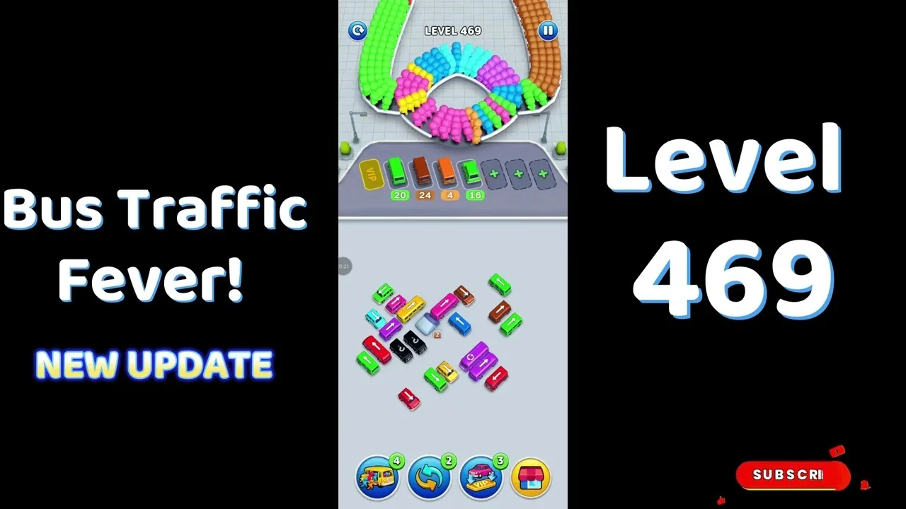 Bus Traffic Fever Level 469 board
