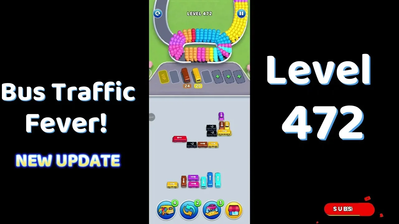 Bus Traffic Fever Level 472 board