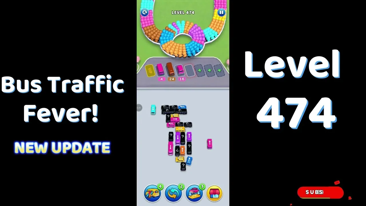 Bus Traffic Fever Level 474 board