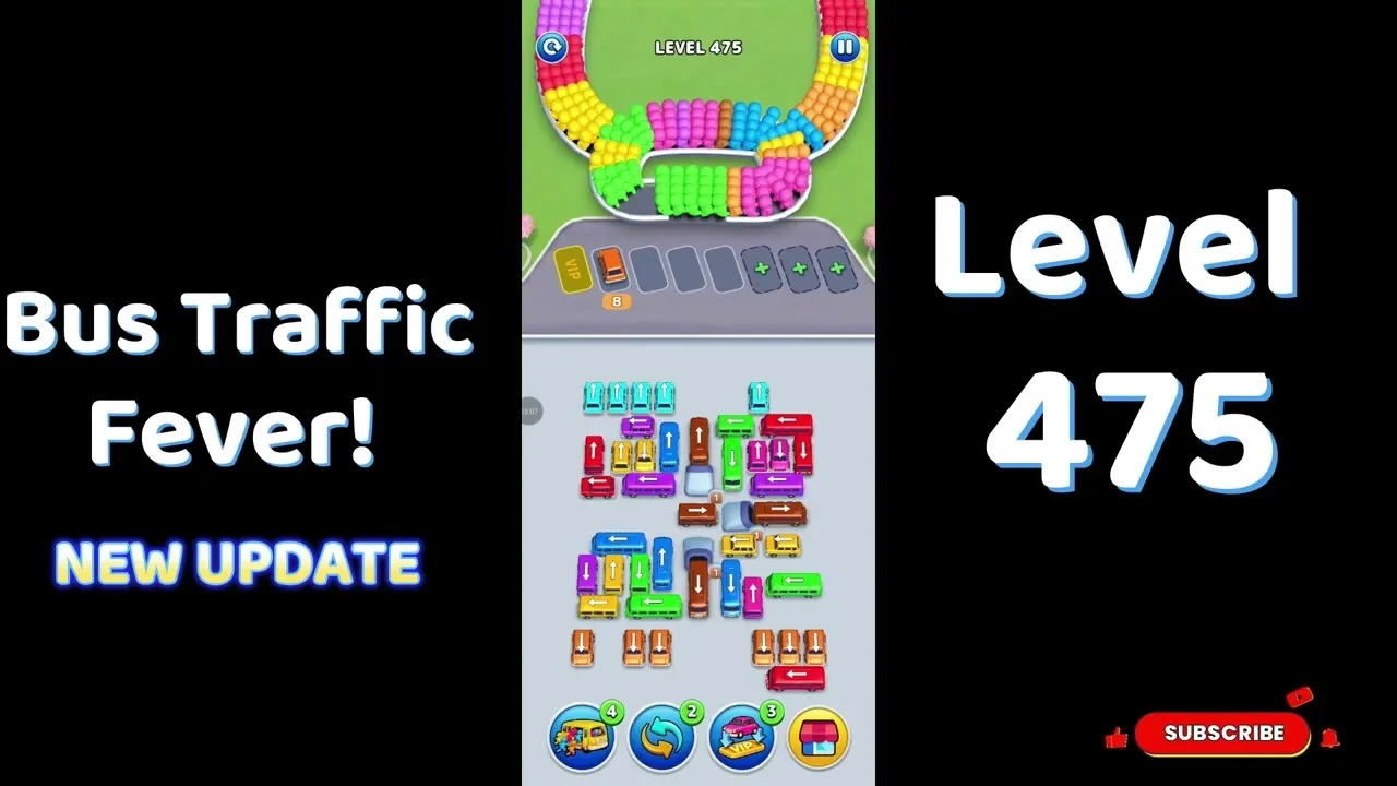 Bus Traffic Fever Level 475 board
