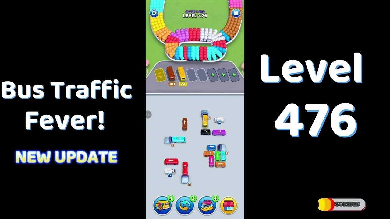 Bus Traffic Fever Level 476 board