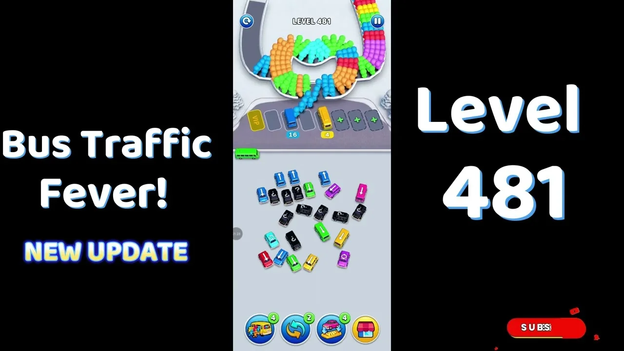 Bus Traffic Fever Level 481 board