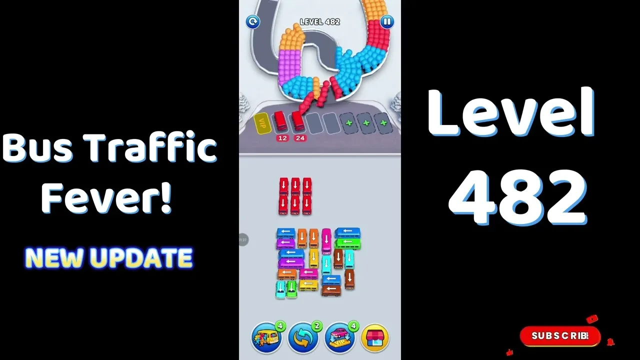 Bus Traffic Fever Level 482 board