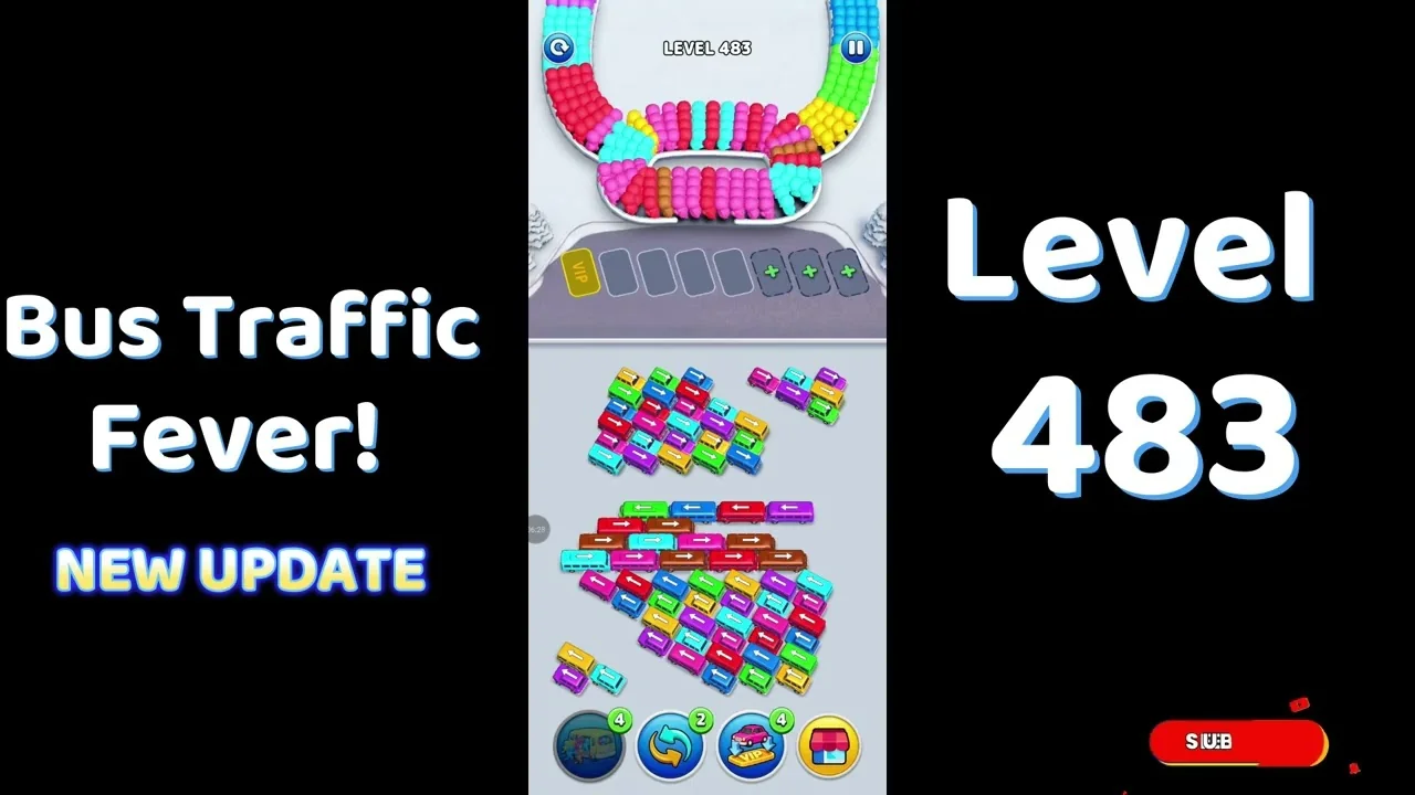 Bus Traffic Fever Level 483 board